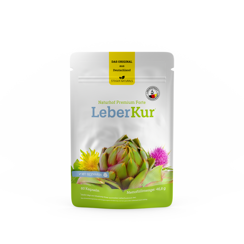 Cure de foie de 6 mois – Naturhof Leberkur Premium Forte Kit de 6 mois