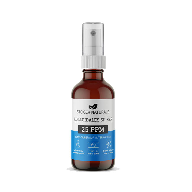 25 PPM / 2er-Pack Sparpreis – Kolloidales Silberwasser Spray