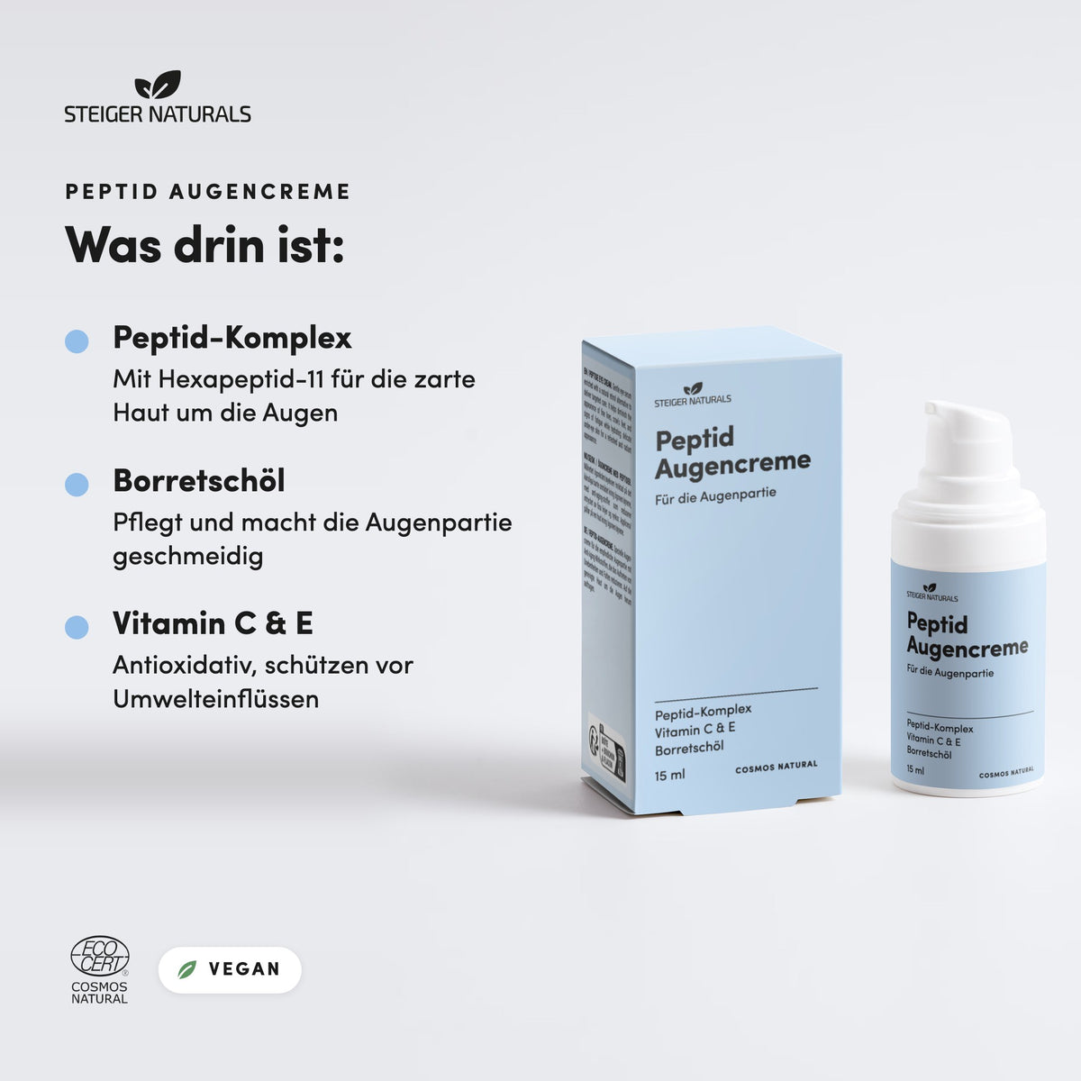 Peptid Augencreme: Was drin ist