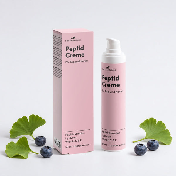 Peptid Creme von Steiger Naturals mit Zutaten